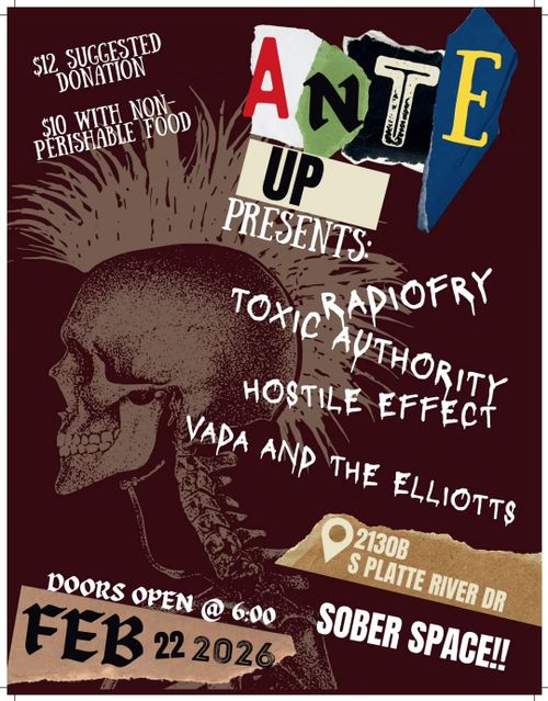 Radiofry, Toxic Authority, Hostile Effect, Vada and the Elliotts