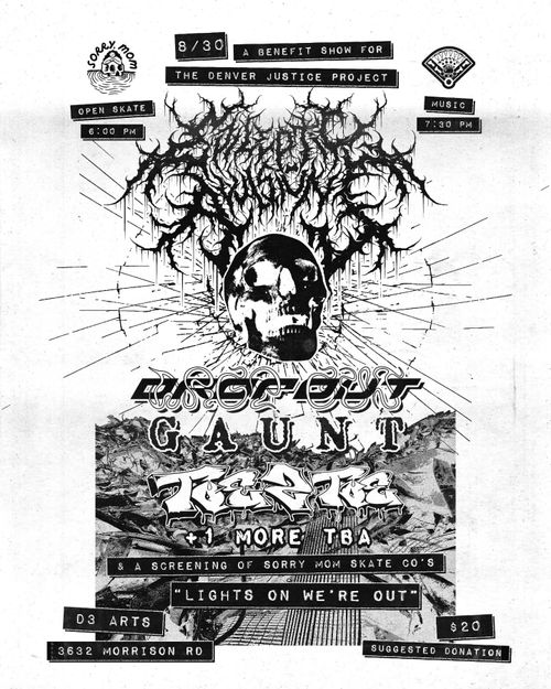 A Benefit For Denver Justice Project - Open Skate and Screen filming by sorrymomskateco