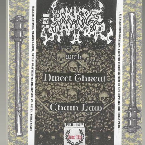 Makers Matinee - market and music at Anteup - Ukkos Hammer, Direct Threat, Chain Law