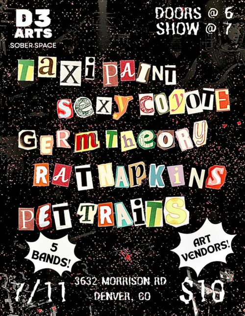 Taxi Paint, Sexy Coyote, Germ Theory, Rat Napkins, Pet Traits