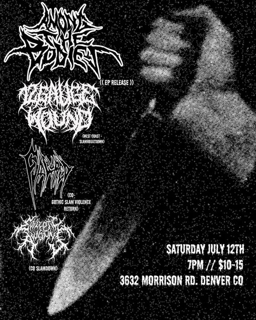 AMONG THE BODIES, 12 GAUGE WOUND, FALU RED, EPILEPTIC AVULSIONS