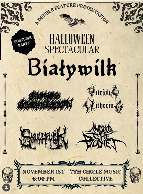 Bialywick, Cronos Compulsion, Among the Bodies, Skullfuck, Vitrolic Withering