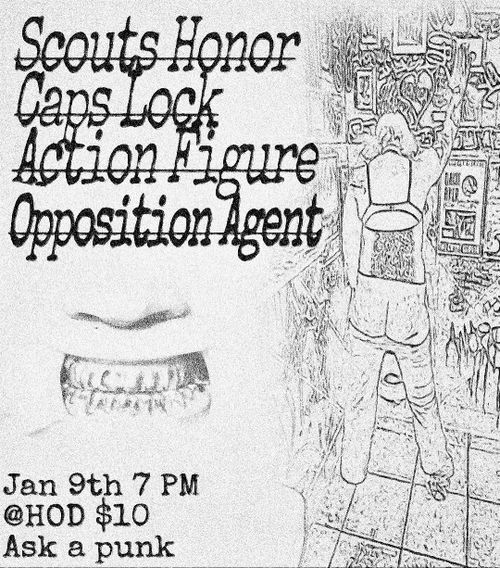 Scouts Honor, Caps Lock, Action Figure, Opposition Agent