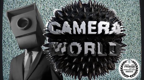 Camera Man next to the Camera World logo